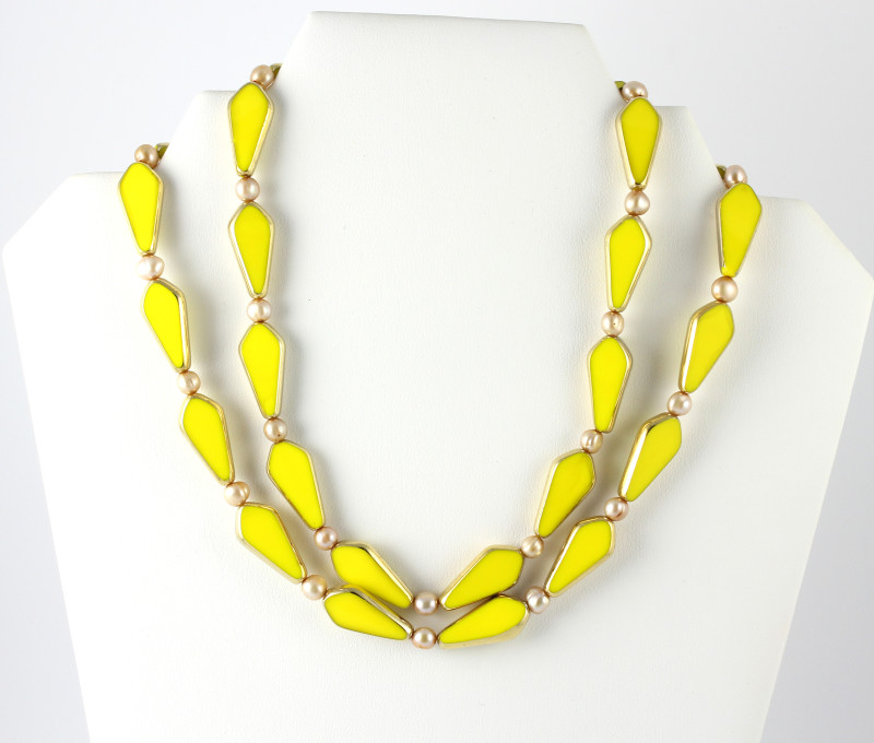 Yellow, Vintage, Art Deco, Classy Necklace(s)
