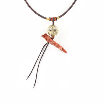 IMG_2727 brass ball coral stick pendant