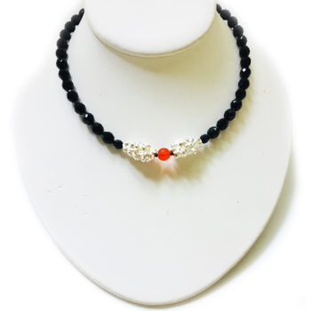 IMG_E8738 silver nuggets red black chain on low white